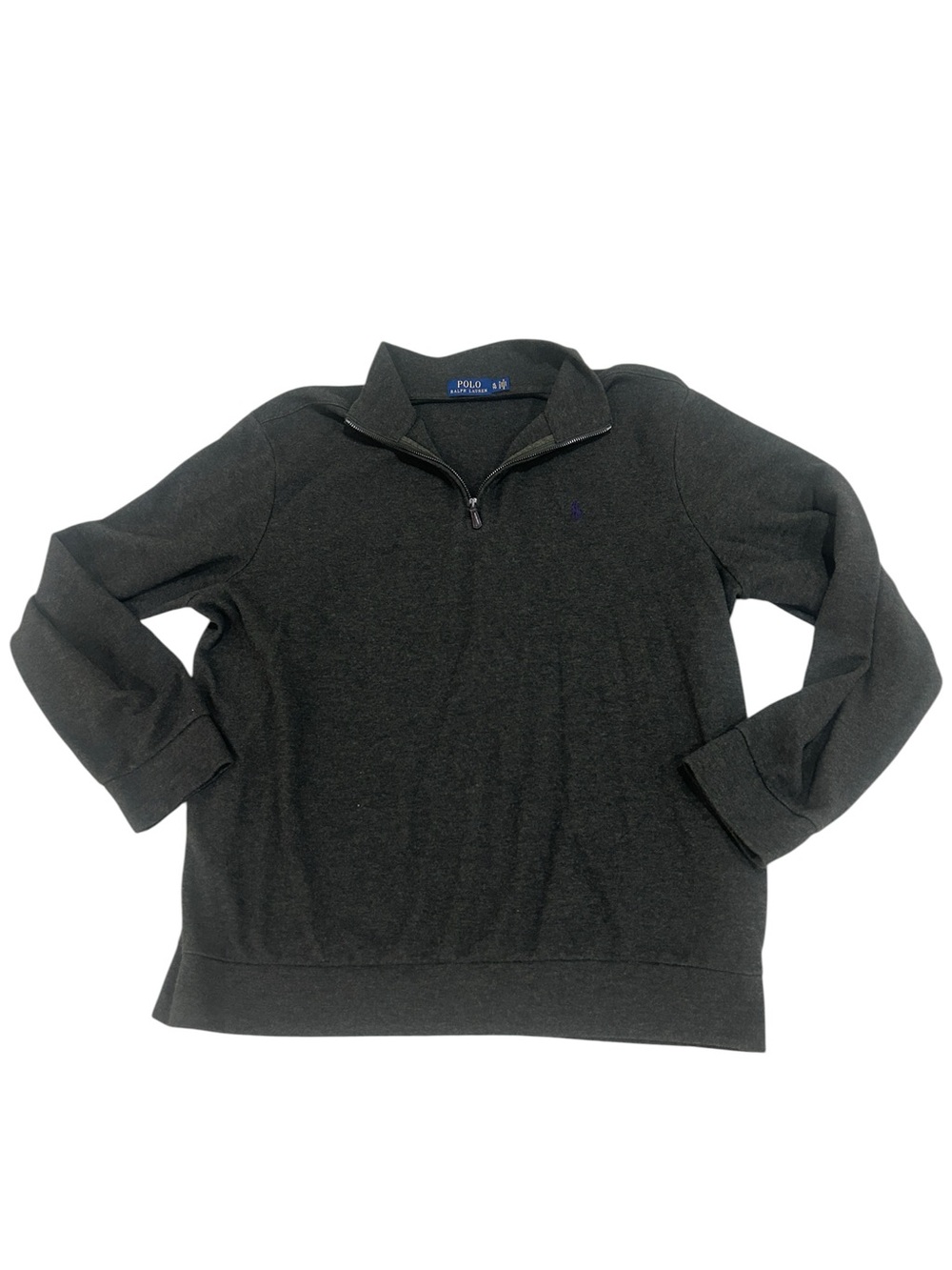 Polo Ralph Lauren Men's Charcoal green Quarter-Zip Sweater sweatshirt size xl